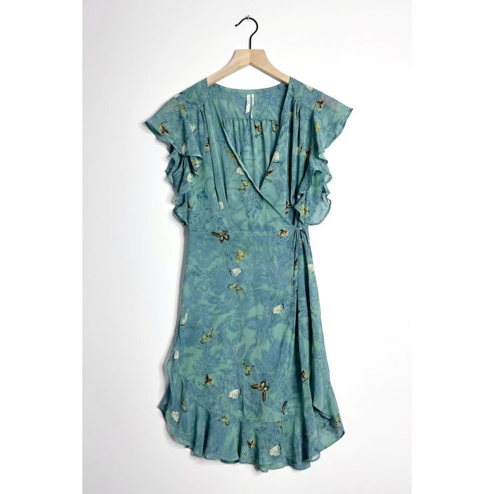 FEATHER BONE Osuna Butterfly Print Wrap Tunic